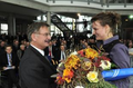 Lydia Schmidt wurde als 1.500ste Mitarbeiterin eines TCC-Unternehmens begrüßt.